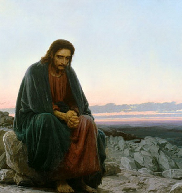 Ivan Kramskoï, Le Christ dans le désert, 1872