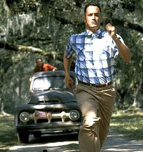 Tom Hanks dans Forrest Gump, de Robert Zemekis, 1994