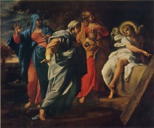 Les saintes femmes au tombeau du Christ (Annibale Carracci 1597)