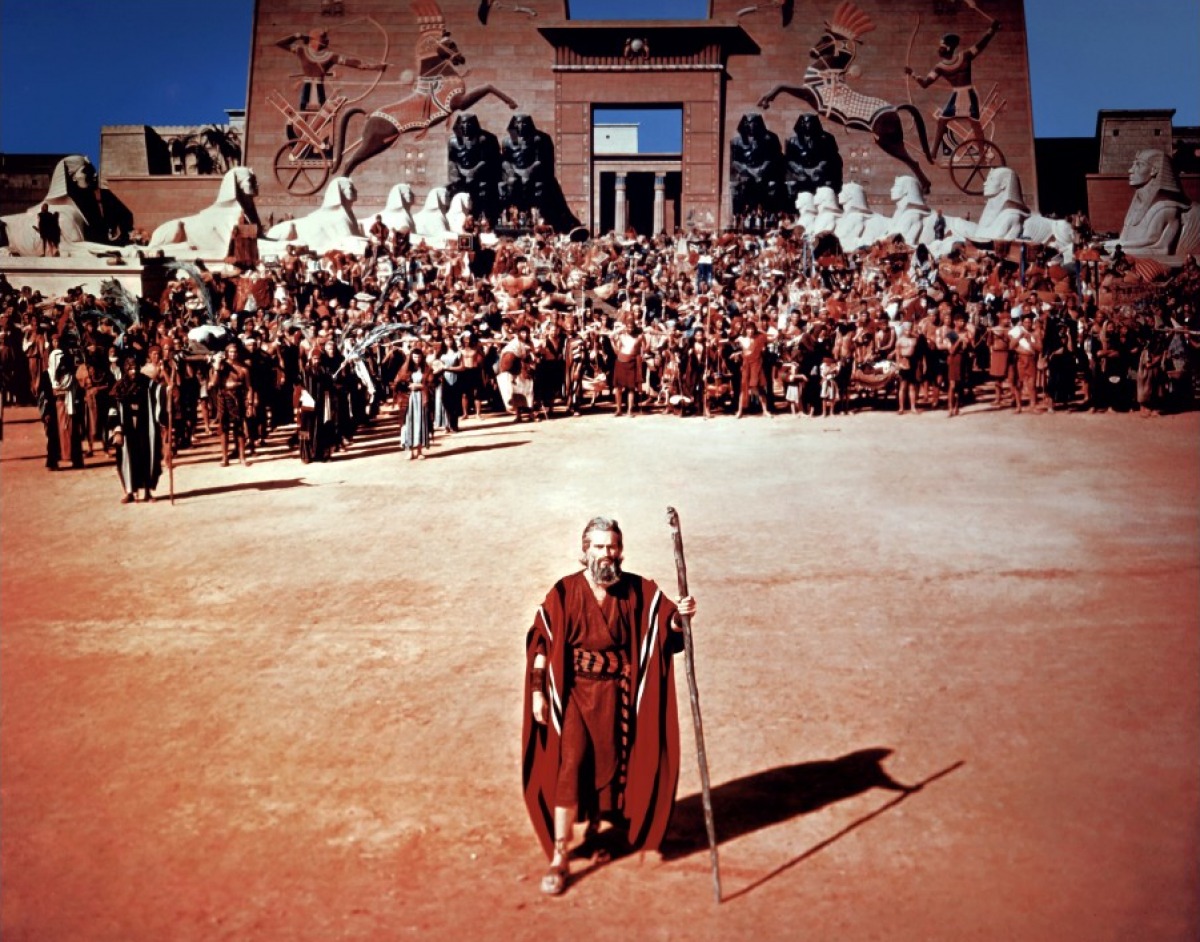 Charlton Heston dans les Dix commandements, Cecil B. DeMille, 1956