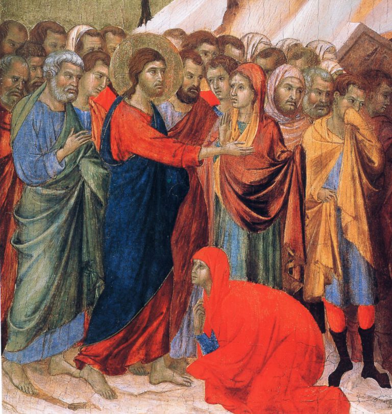 Duccio di Buoninsegna, La résurrection de Lazare, 1311
