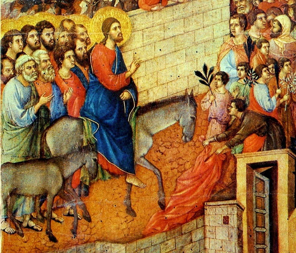 Duccio di Buoninsegna, Entrée de Jésus à Jérusalem, 1310