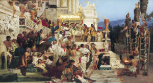 Henryk Siemiradzki - les torches de Néron 1882 (détail - Wikimedia) Henryk Siemiradski, Les torches de Néron, 1876