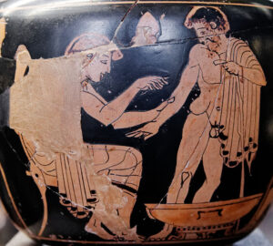 Medecine antique - Aryballos - Louvre pécheurs