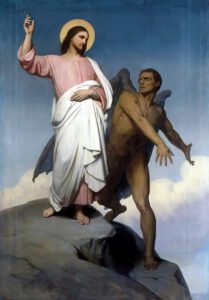 Ary Scheffer, les tentations au désert,1854