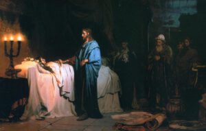Résurrection de la fille de Jaïre, Ilia Répine, 1900
