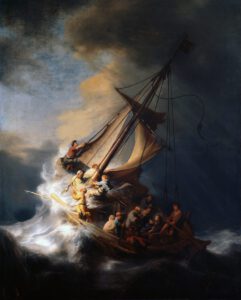 Rembrandt, -Le Christ dans la tempête sur la mer de Galilée, 1633