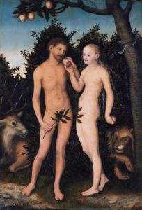 Lucas Cranach l'Ancien, Adam et Eve, 1533