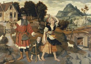 Jan Mostaert, le banissement d'Hagar, 1520