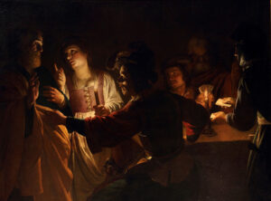 Gerrit van Honthorst, Le reniement de saint Pierre, 1620