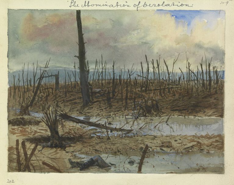 Mametz Wood, afte the autumn advance, L'abomination de la désolation, 1916