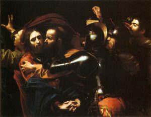 Le Caravage, L'arrestation du Christ, 1598.