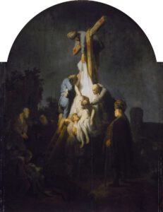 Rembrandt, The descent from the cross, 1632/1633