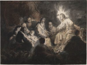 Rembrandt, Jesus et ses disciples, 1634