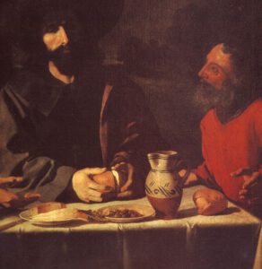 Francisco de Zurbaran, Le repas a Emmaus (detail) 1639