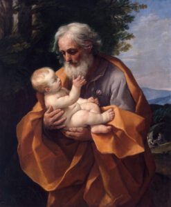Guido Reni, Saint Joseph avec le Chrsit enfant dans ses bras , 1620
