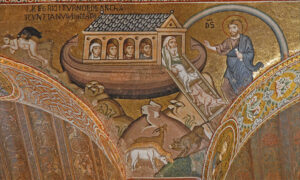 Arche de Noé, Mosaïque de la chapelle palatine de Palerme, XIIs.