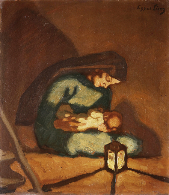 Albin Egger Lienz, Madonna, v.1920-22