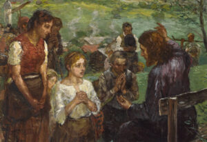 Fritz von Uhde, Le sermon sur la montagne, 1877