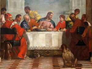 Paolo Veronese, Le repas chez Lévi (détail),1573