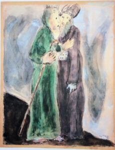 Chagall, Aaron rencontre Moïse, 1966
