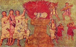 Elie et les prophètes de Baal au Carmel, Doura Europos v.250