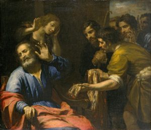 Giovanni Andrea de Ferrari, Jacob recevant la tunique de Joseph,v.1640,