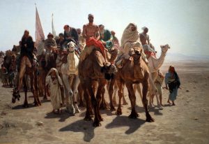 Léon Belly, Pellegrini verso la mecca, 1861