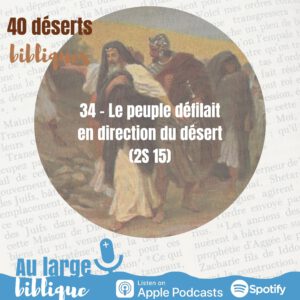 Lire la suite à propos de l’article Désert 34 – Le peuple défilait en direction du désert (2S 15)