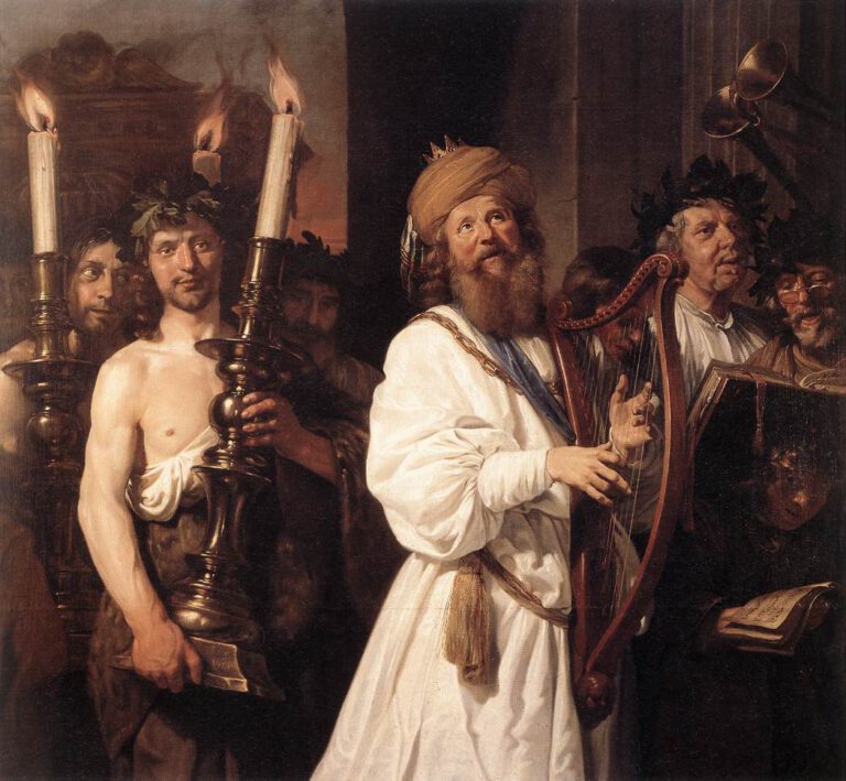 Jan de Bray, David jouant de la harpe, 1670