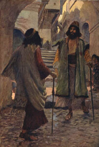 James Tissot, Saul rencontre Samuel, 1890