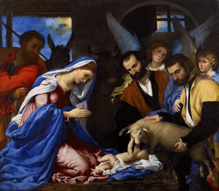 Lorenzo Lotto, L'adoration des bergers, 1532