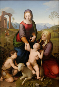 Jésus, Jean le baptiste, Marie et Elisabeth, Johan Friedrich Overbeck, 1825