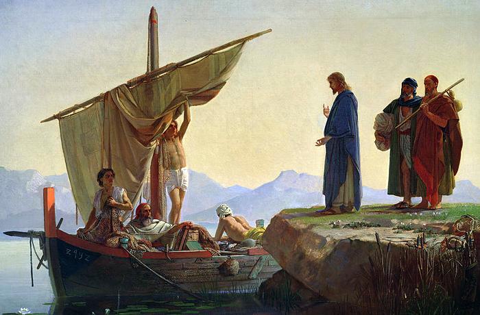 Edward Armitage, Christ appelant Jacques et Jean, 1850