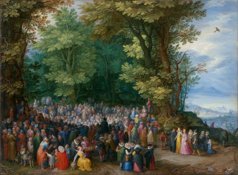 Jan Brueghel l'Ancien, Le sermon sur la montagne, 1598