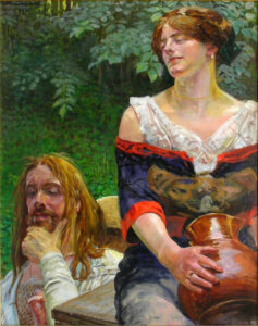 Jacek Malczewski, le Christ et la femme de Samarie, 1912