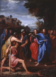 Nicolas Colombel, Christ guérit un aveugle, 1682