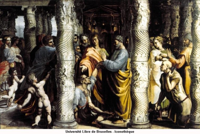 P.P. Rubens, La guérison du boiteux de la Belle-Porte, XVIIe