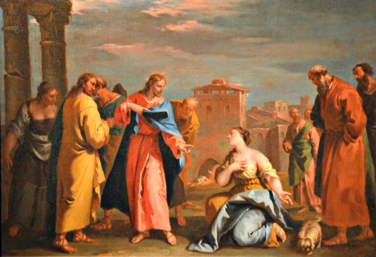 Sebastiano Ricci, Le Christ et la Cananéenne, XVIII°s