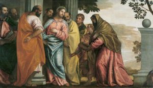 Veronese, Le Christ rencontrant la mere et les fils de Zebedee, 1565, Grenoble