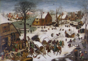 Pieter Bruege l'Ancien, Recensement à Bethléem, 1566