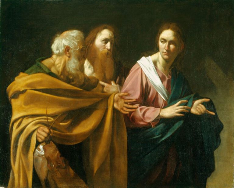 Le Caravage, l'appel d'André et Pierre, 1603.