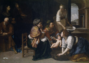 Artemisia Gentileschi, La naissance de Jean Baptiste, 1633
