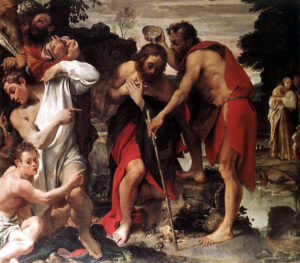 Annibale Carracci, Le baptême du Christ,1584