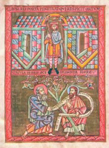 Arbre de Jessé, Vyšehrad Codex, folio 4v, Vratislav, XIes