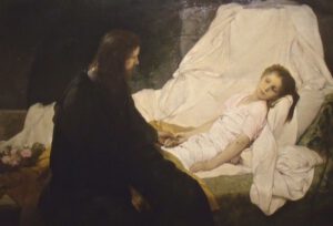 Gabriel von Max, La résurrection de la fille de Jaïre,1878