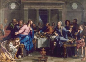 Philippe de Champaigne, Le repas chez Simon, 1656