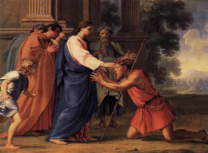 Eustache Le Sueur, La guérison de l'aveugle, 1645