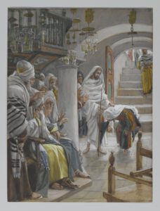James tissot, Guérison d'une femme un sabbat, 1886