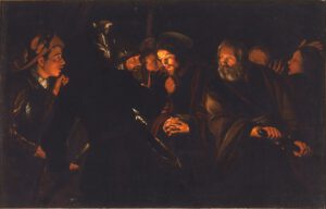 Adam de Coster ou Gerard_Seghers, L'arrestation de Jésus, 1600-1650